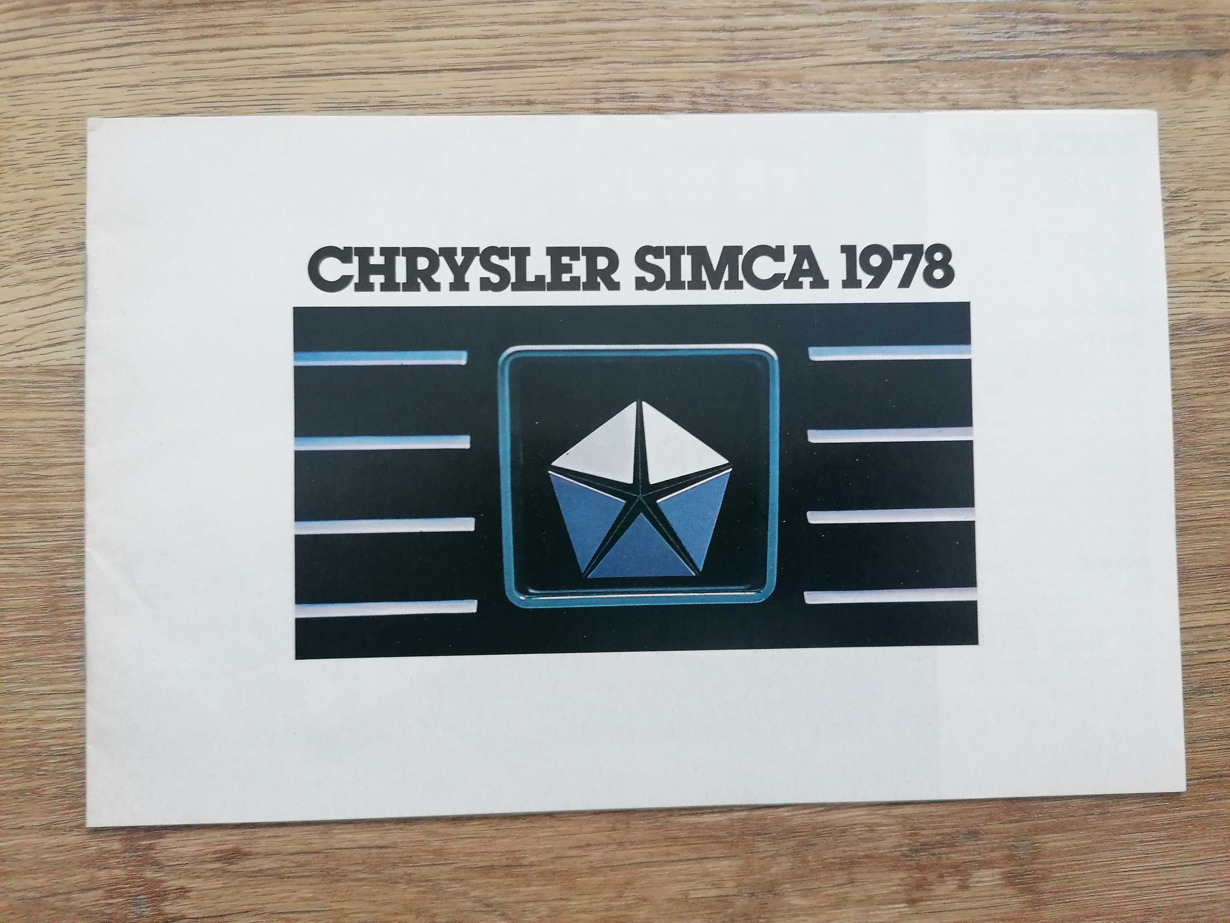 Prospekt Chrysler Simca