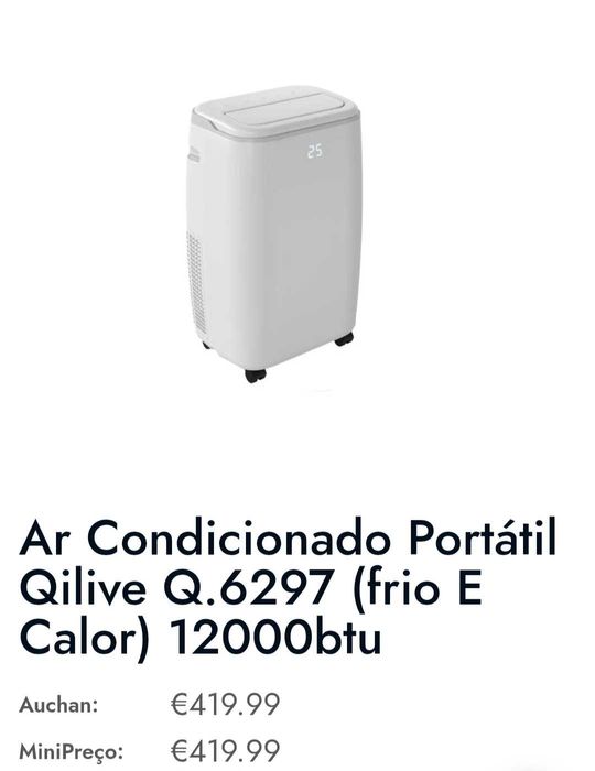 Desumidificador, ac,portátil 12000 (quente e frio ,desumidificador)
