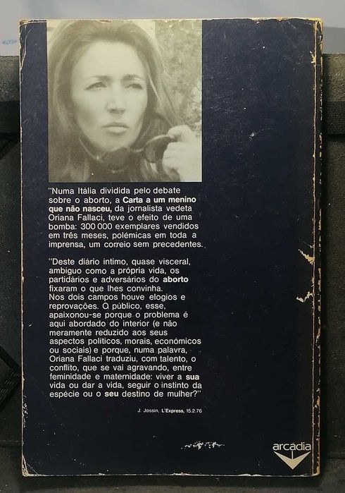 Carta a um Menino que Não Nasceu, de Oriana Fallaci