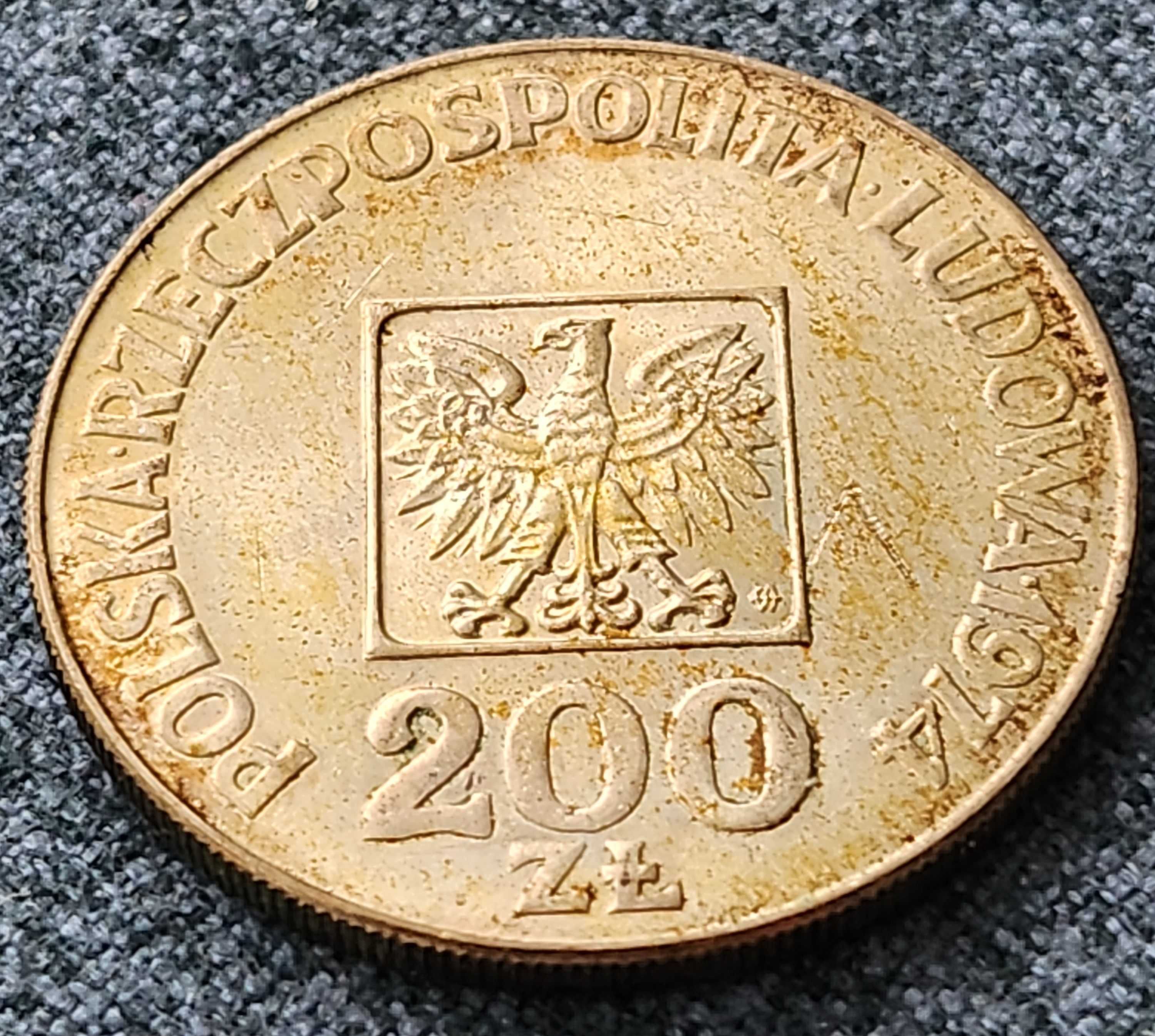 Stare monety srebrne 200 zł 1974 XXX Lat PRL