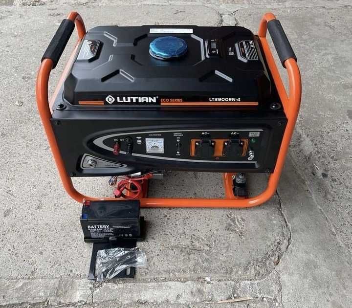 Генератор бензиновый Lutian LT3900EN-4 (3.0кв -3.5 квт) Електростартер