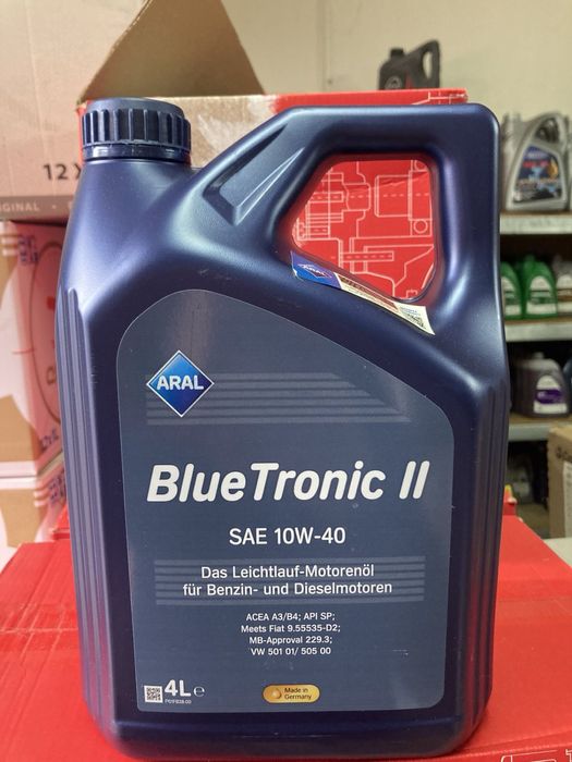 Масло 10w40/моторное масло полусинтетика Aral turboral 10w40 5л -1155