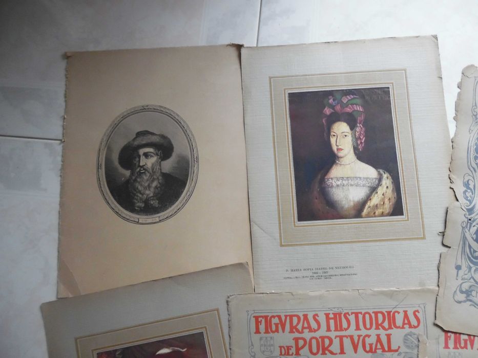 Lote de 11 impressões antigas tipo posters