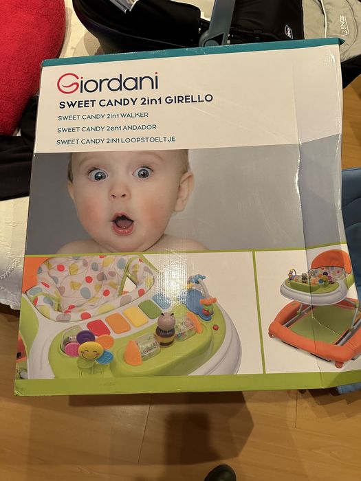 Carrinho bebe Giordani Sweet Candy 2 em 1 Girello