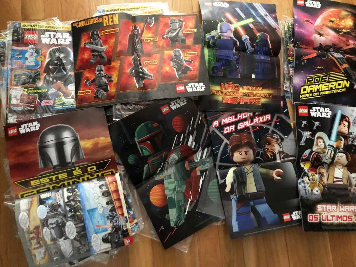 Lote 100 Revistas LEGO® STAR WARS - Sem Minifiguras