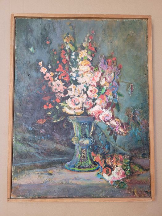 Obraz - bukiet kwiatów w dzbanie