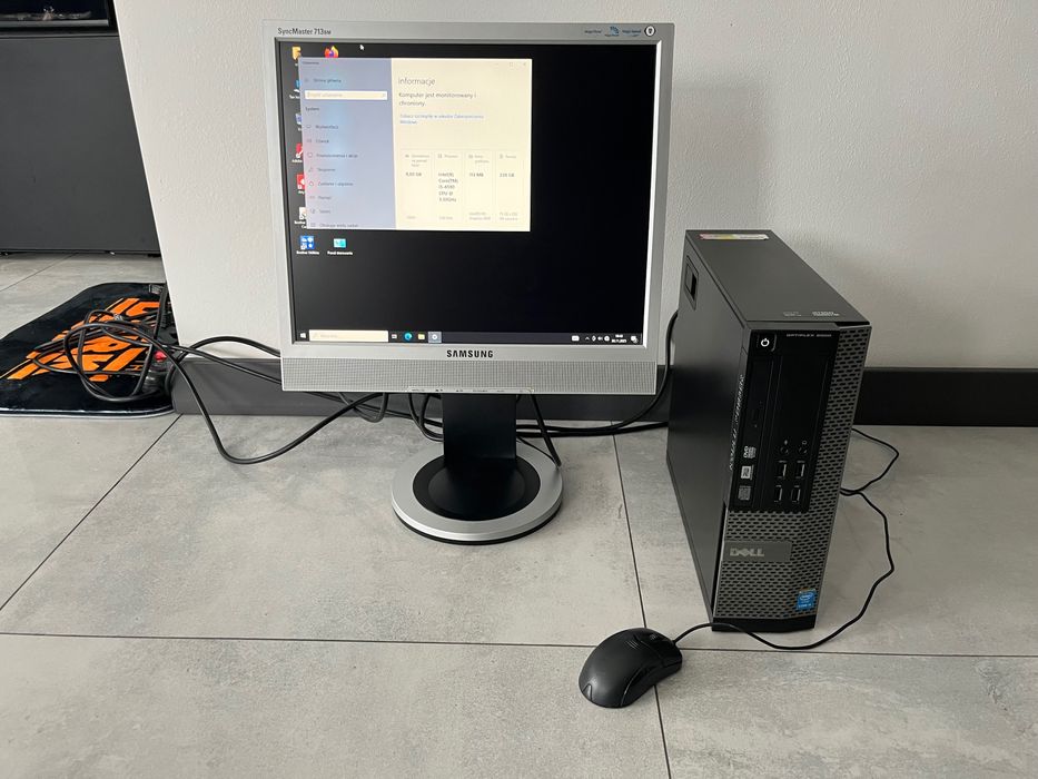 Komputer Dell, monitor Samsung pakiet Office