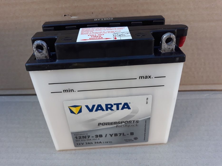 Nowy akumulator Varta 12N7-3B YB7L-B 12V 7Ah 74A
