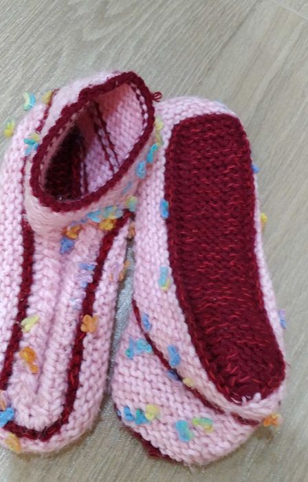 В'язані тапочки ручної роботи 36-41рр.