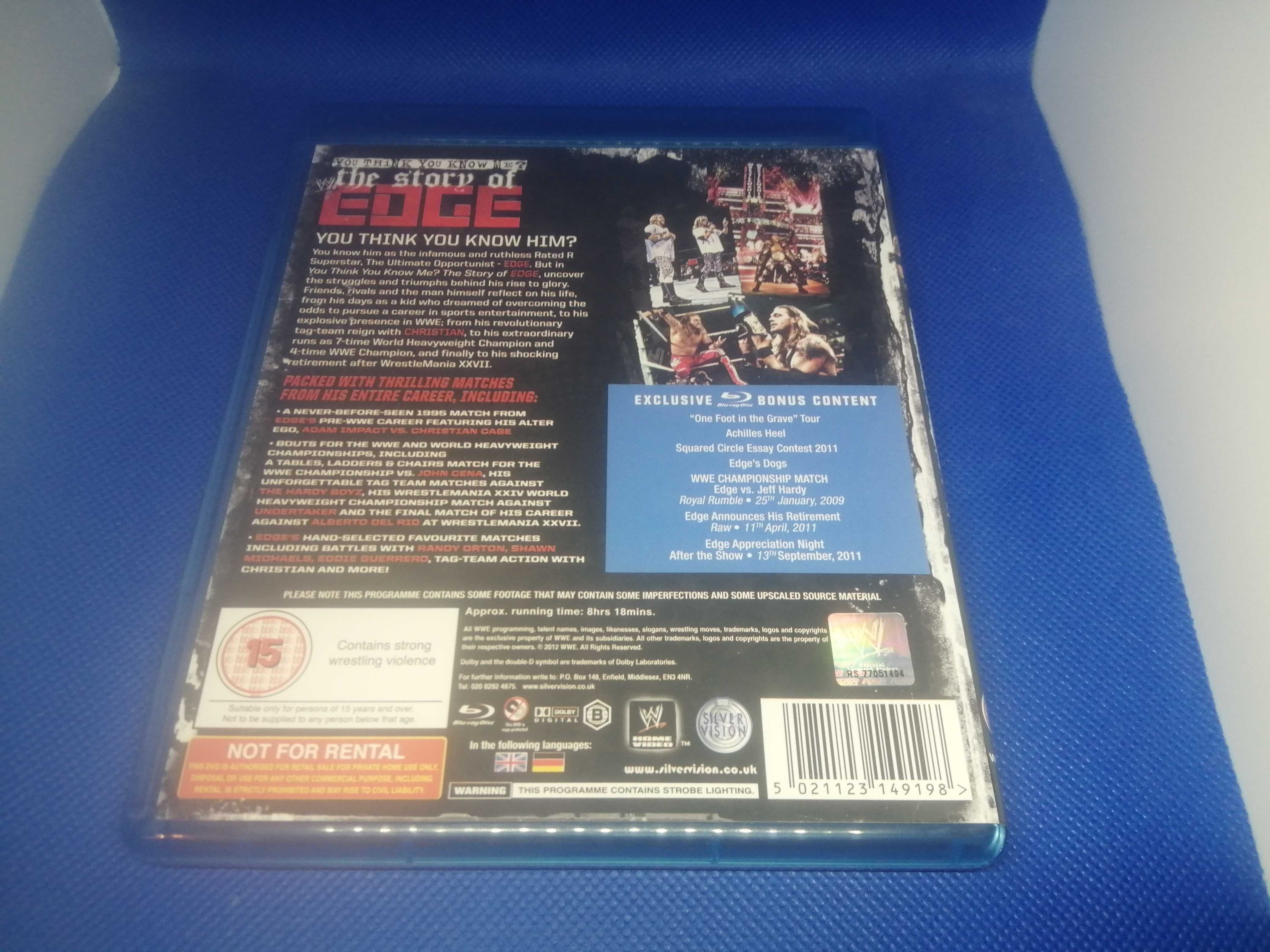 WWE You Think You Know Me? The Story Of Edge Blu-ray 2 Disc Blu ray