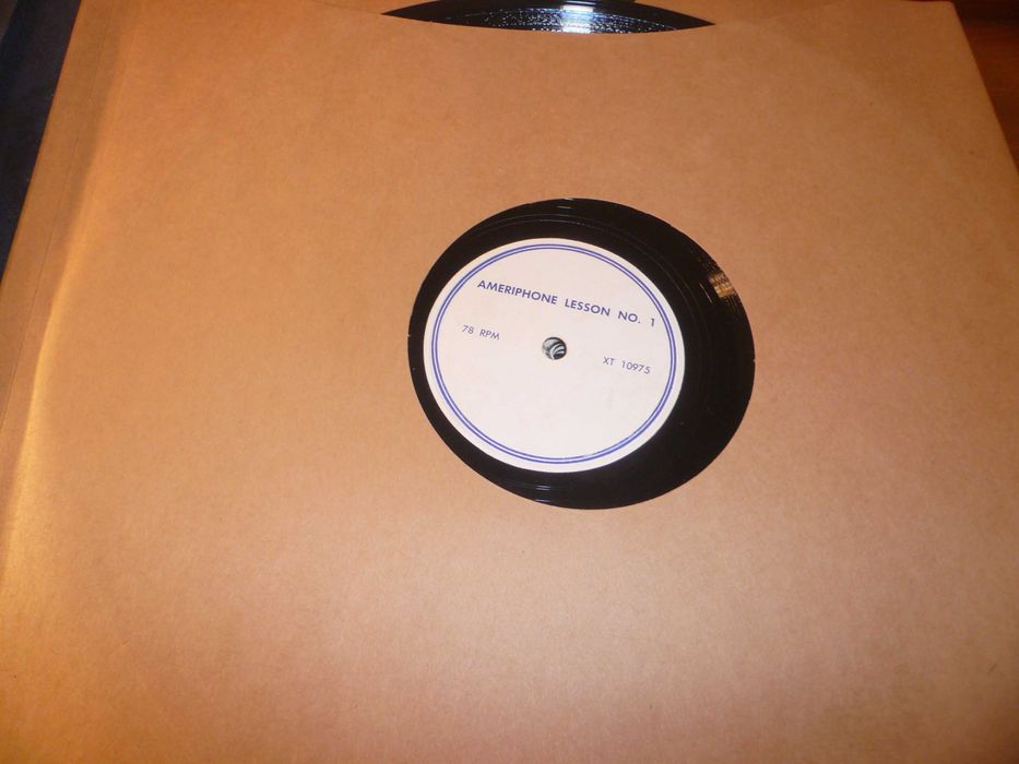 Discos vinil de lições de Inglês