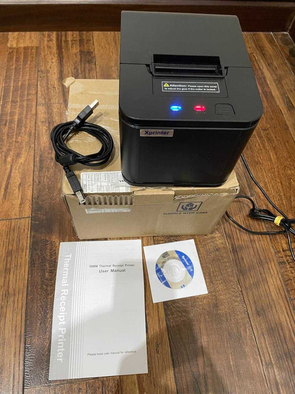 Принтер чеків Xprinter XP-C58H LAN Ethernet+USB