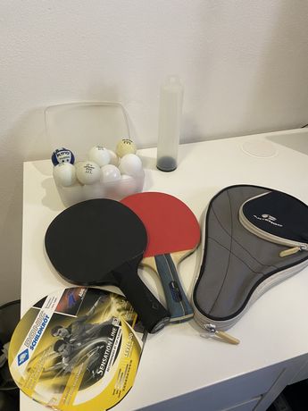 Raquete de Ping Pong, Bolsa e Bolas