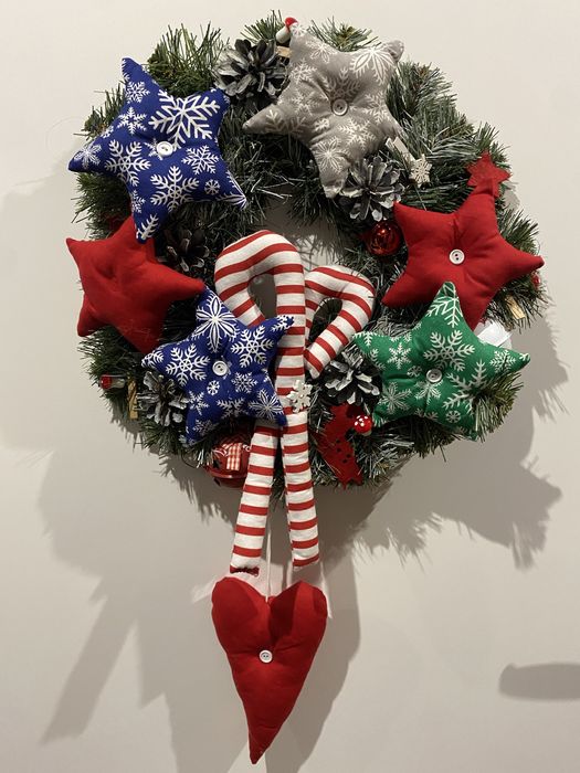 Wianek materiałowe ozdoby