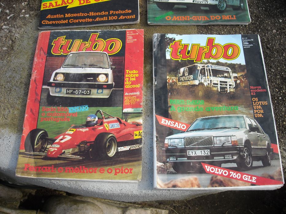Revistas antigas auto automovel Turbo
