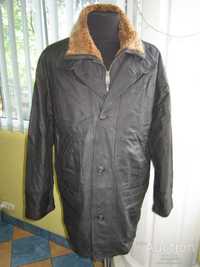 Кожаная мужская утепленная куртка PIERRE CARDIN Франция 24