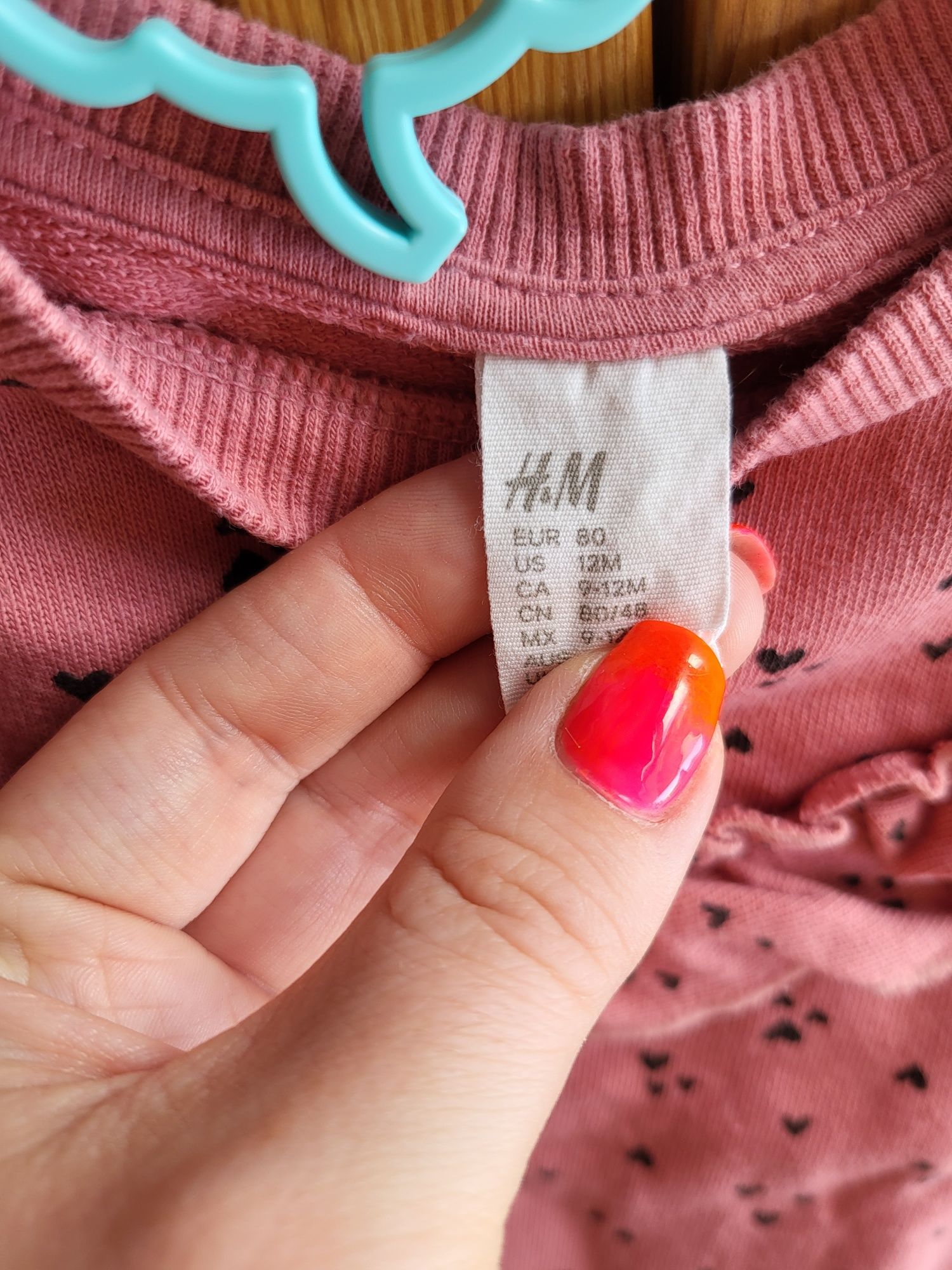 Bluza dziewczęca firmy h&m w rozmiarze 80 stan bdb