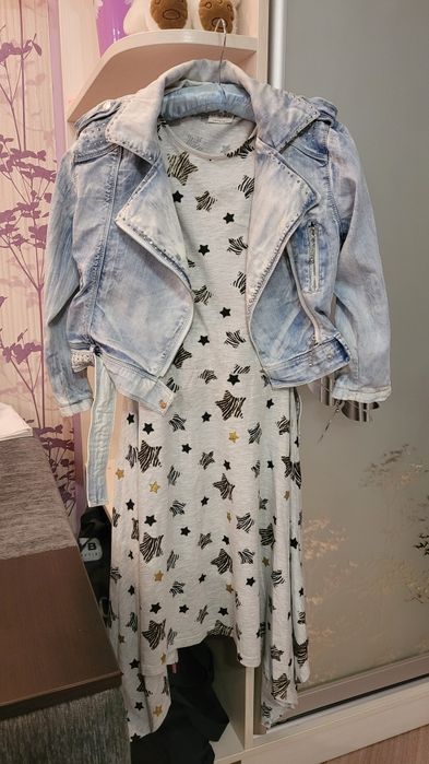 Летние вещи на девочку, куртка джинсовая , сарафан, шорты