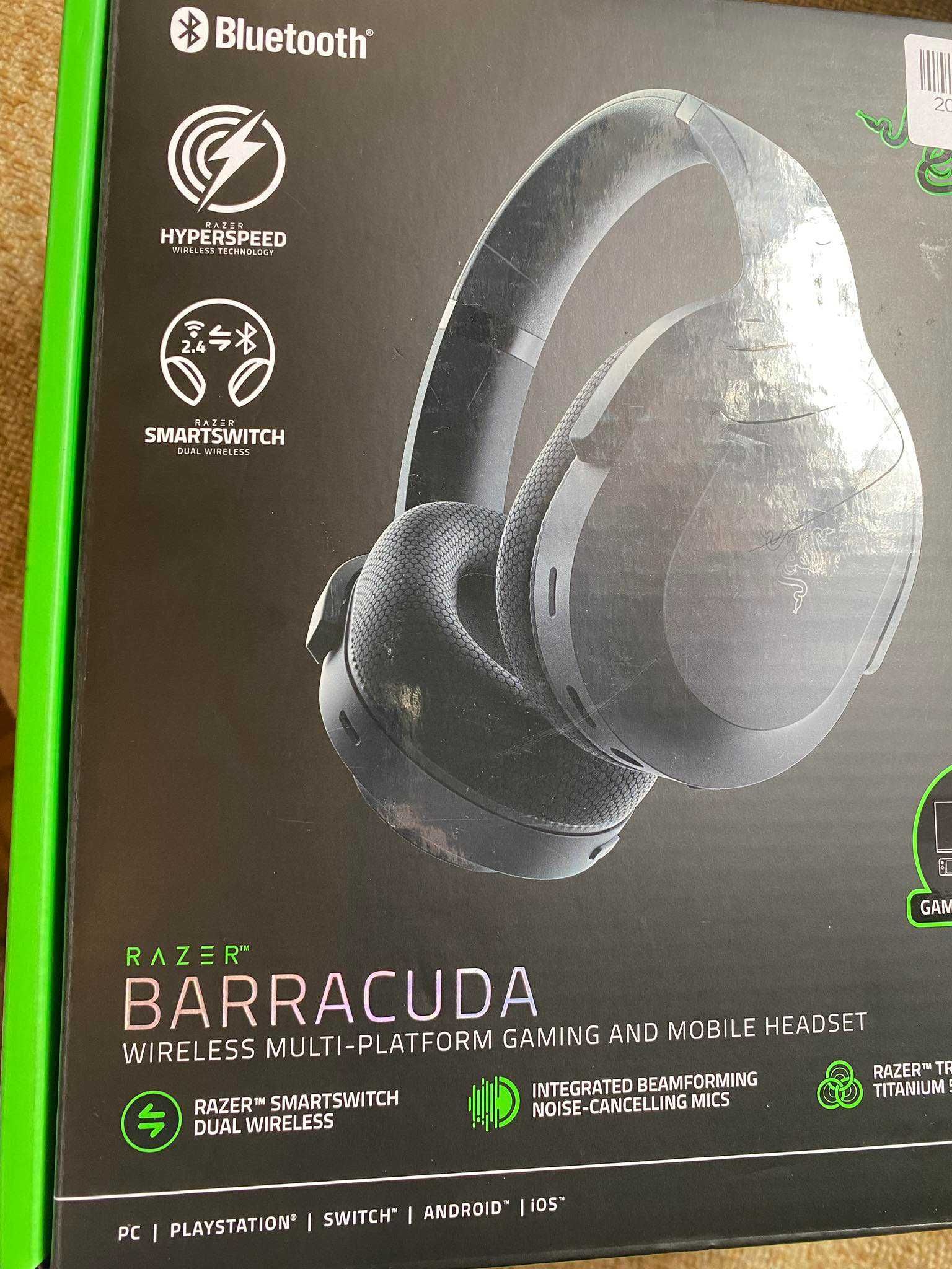 Słuchawki bezprzewodowe nauszne Razer BarraCuda lepsze od barracuda x