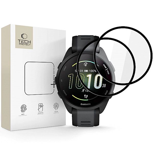 Szkło Hybrydowe Tech-Protect Glass Flex+ 2-Pack Garmin Forerunner 165