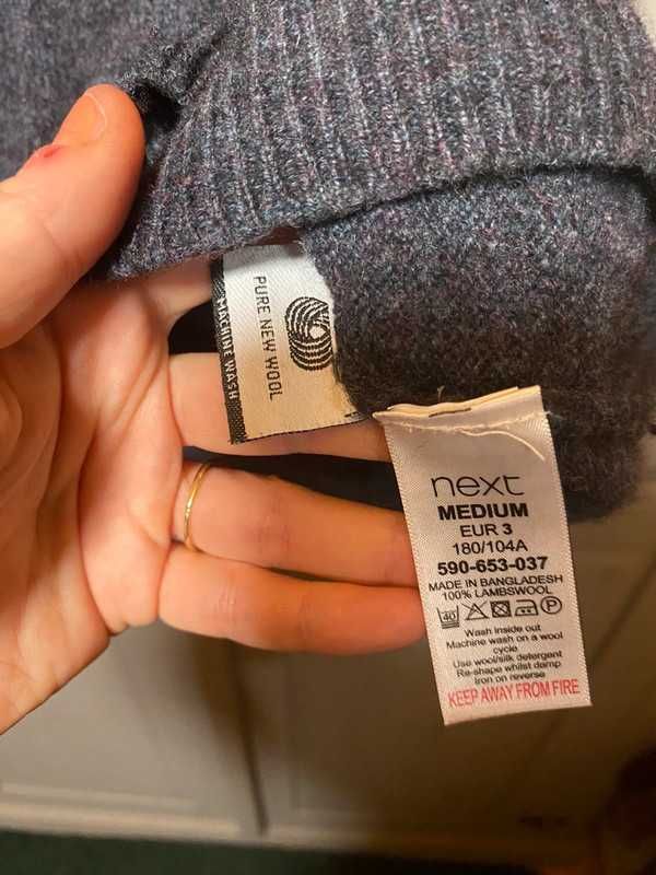 Sweter 100 welna jagnieca next r M Premium