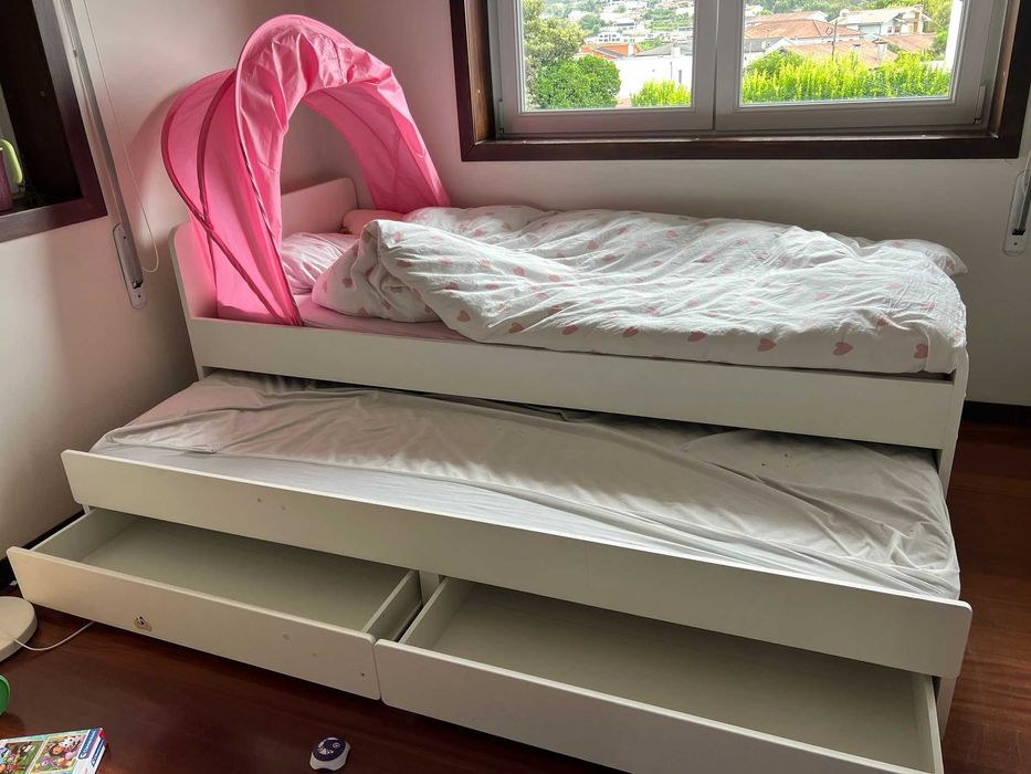 Cama infantil, como nova, bicama