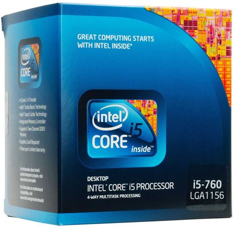 Processador Intel i5 760, completo em caixa