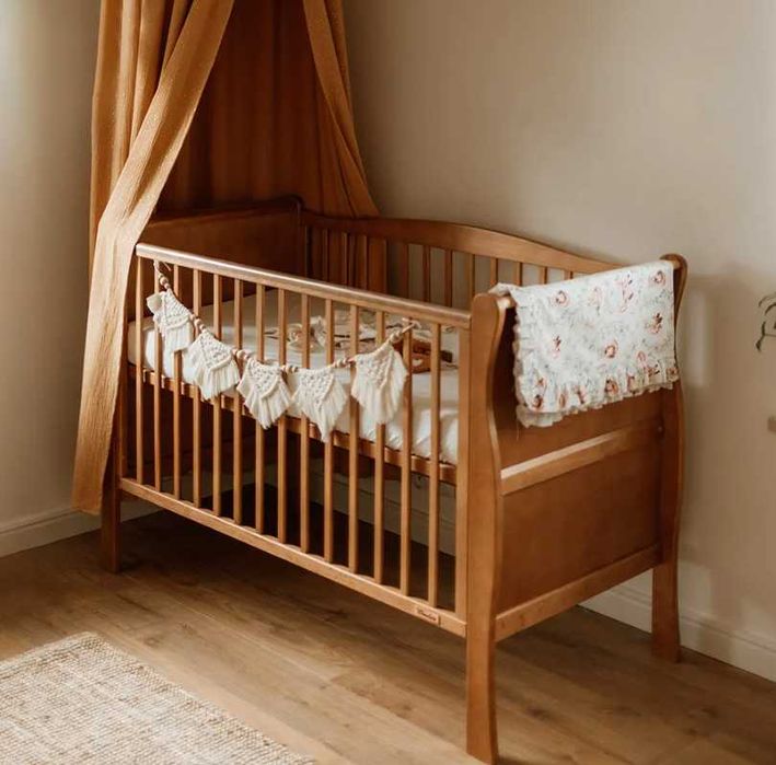 Łóżeczko niemowlęce WOODIES 120×60 vintage