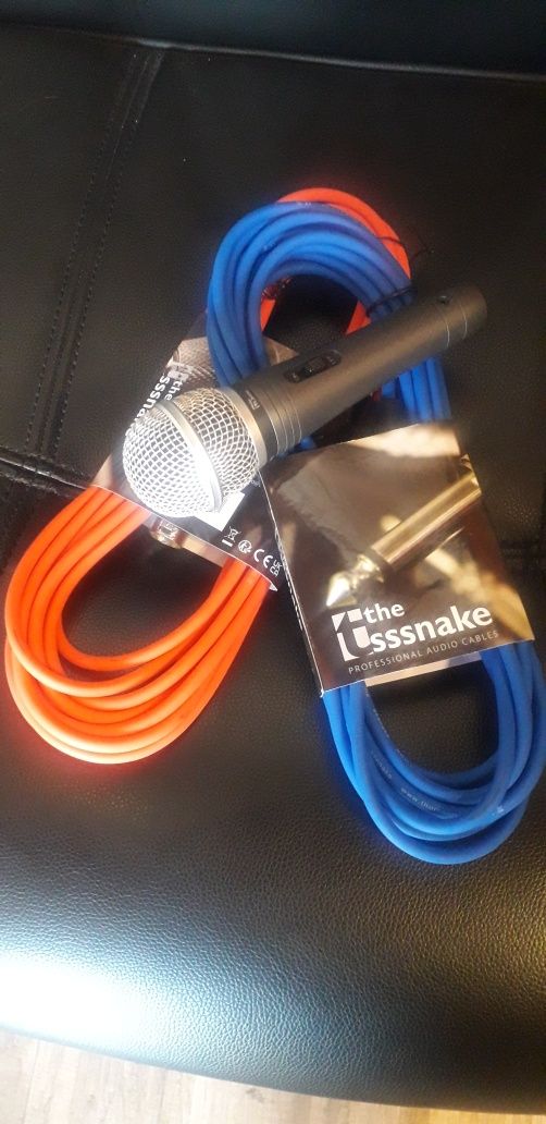 Microfone  MB 60  + cabos de microfone  XLR 6 METROS