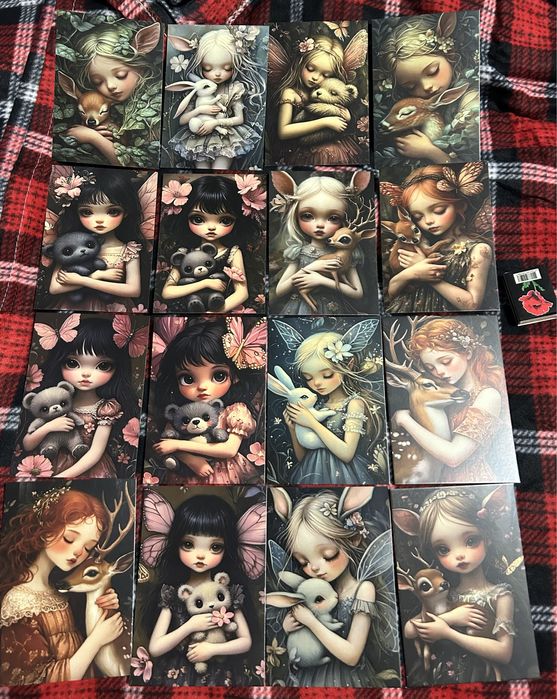 Набір наклейок  Bratz, монстрів, драконів, поштові готичні листівки