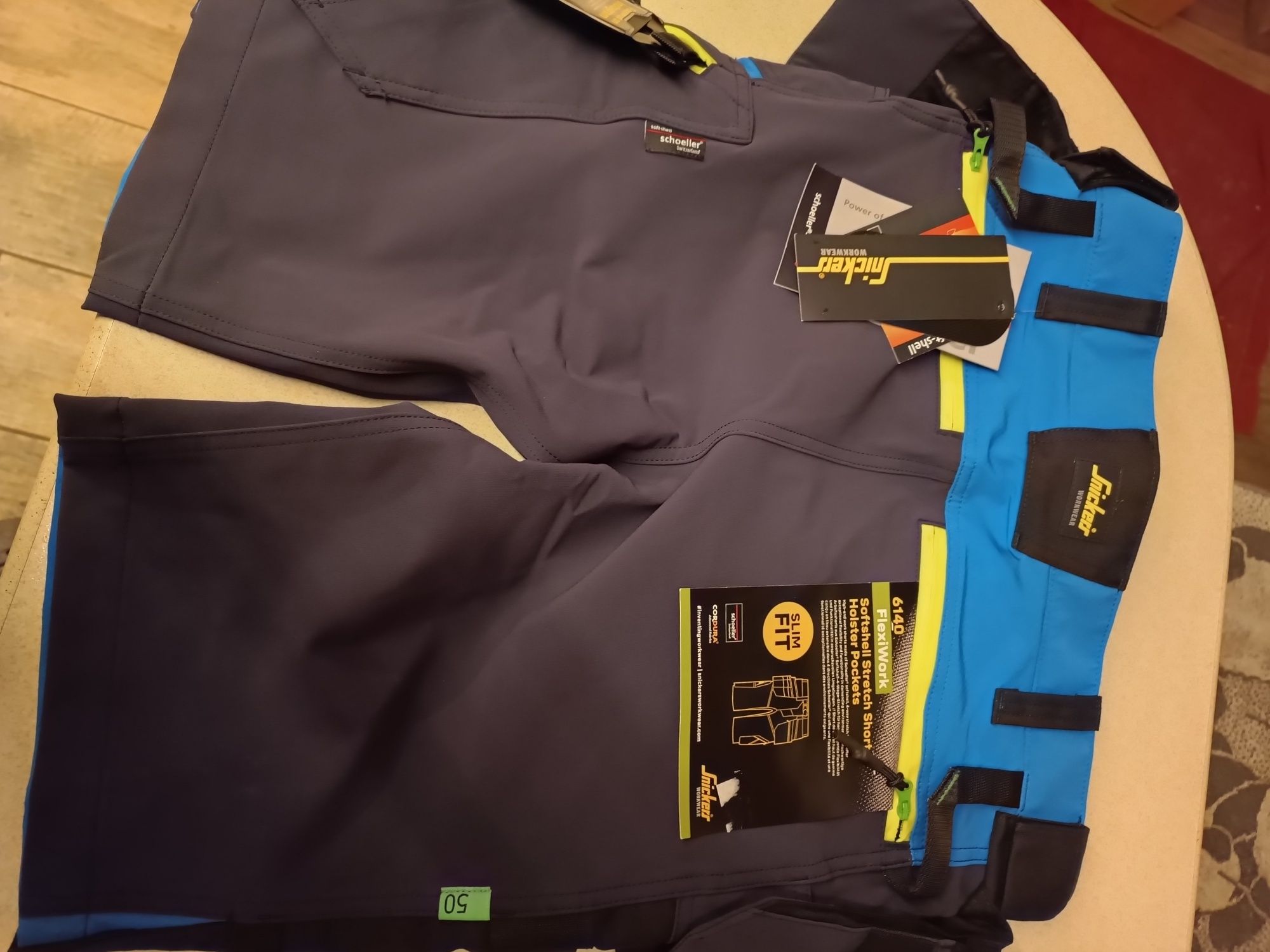 Krótkie spodenki snickers 6140 rozm.50 Softshell BHP flexiwork sl