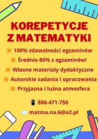 Korepetycje z matematyki, przygotowania do egzaminów