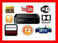Тюнер T2(цифровий ресивер,флешка,DVB-T2) IPTV,WIFI,HDMI,Megogo,YouTube