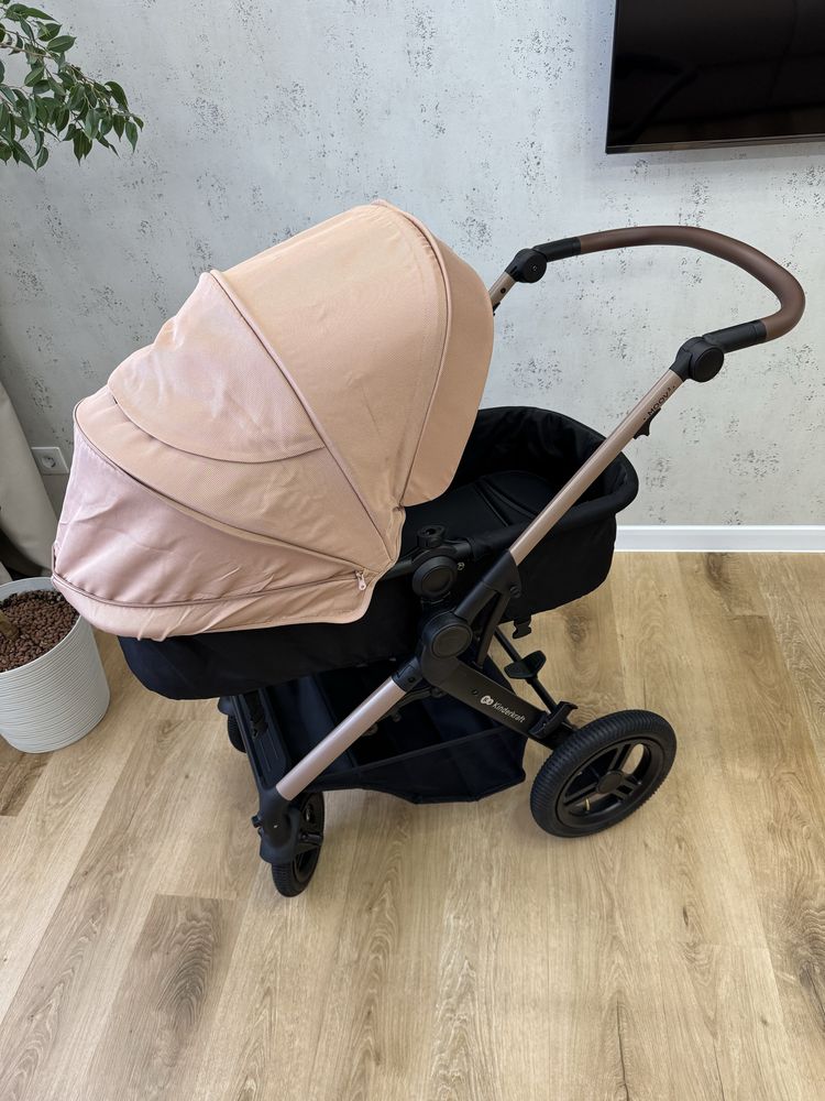 Коляска 3 в 1 Kinderkraft Moov 2 Sand Beige, Дитячий візочок