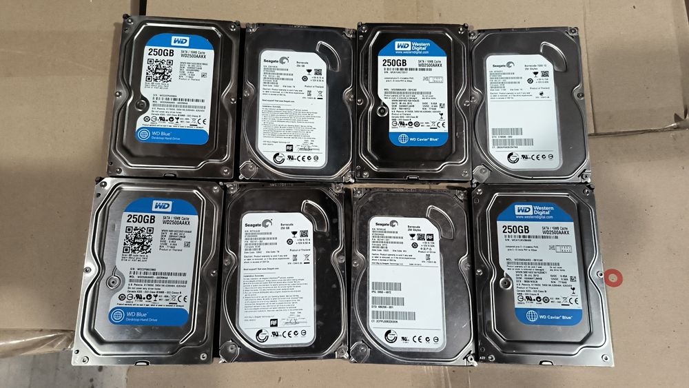 Жорсткі диски 250gb 3.5" до ПК  ідеальні