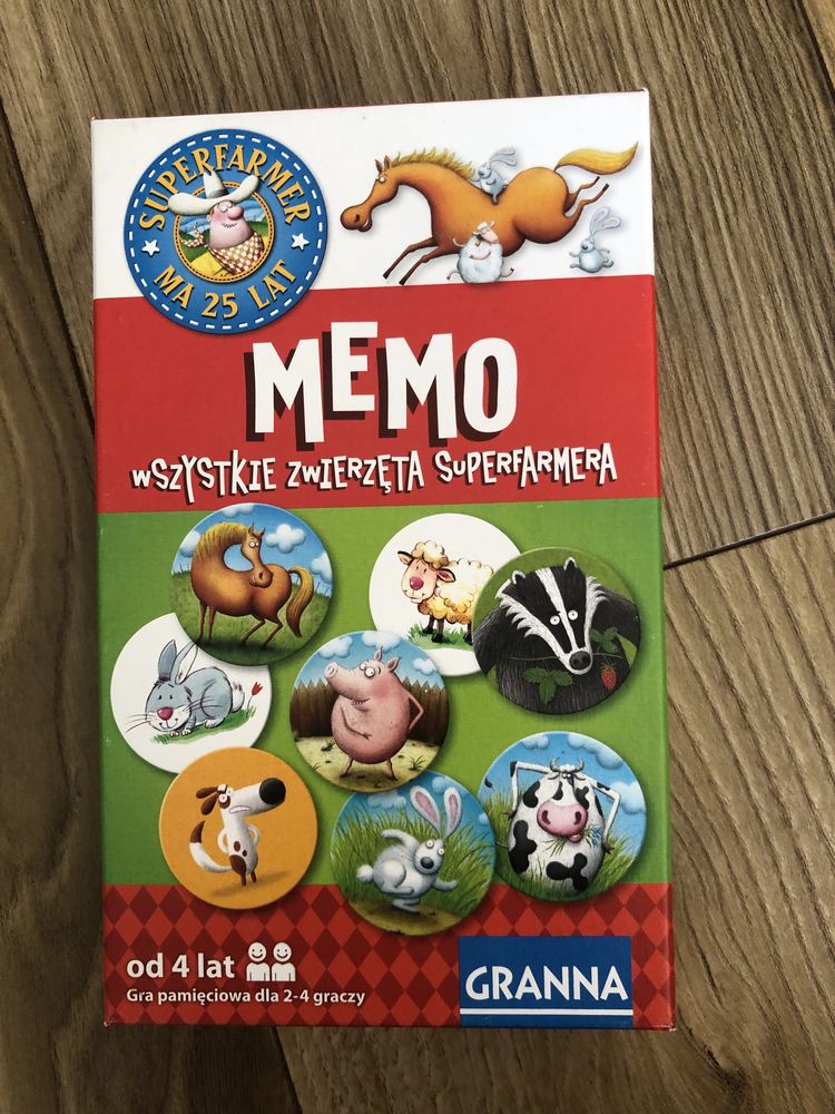 Zestaw 2 gier - Memo Granna i edukacyjna Montessori dla 4-5 latka