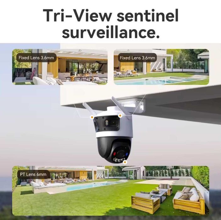 Поворотная камера Imou Cruiser Triple 11MP