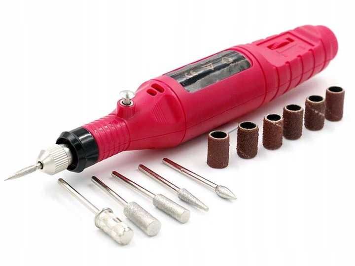 FREZARKA DO PAZNOKCI kosmetyczna do MANICURE pedicure FREZY zestaw pod