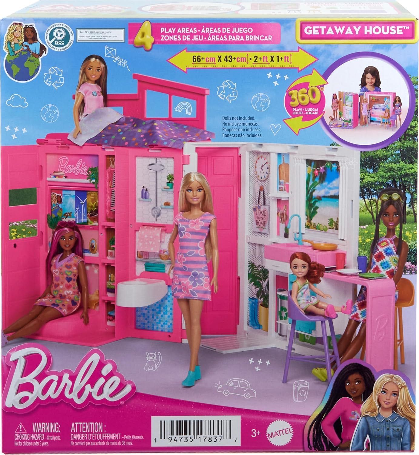 Домик для Барби переносной Barbie Doll Getaway House, Mattel