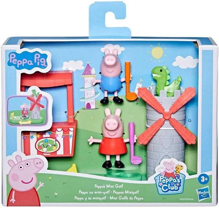 Figurki Świnka Peppa - zestaw mini golf