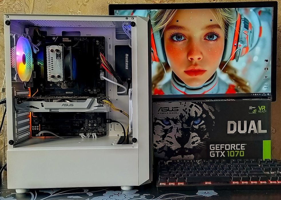 ПК GTX 1070/ i7-7700/ 16Gb DDR4/SSD игровой компьютер Intel Core