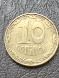 Монета Украины 10 копеек 2014 года