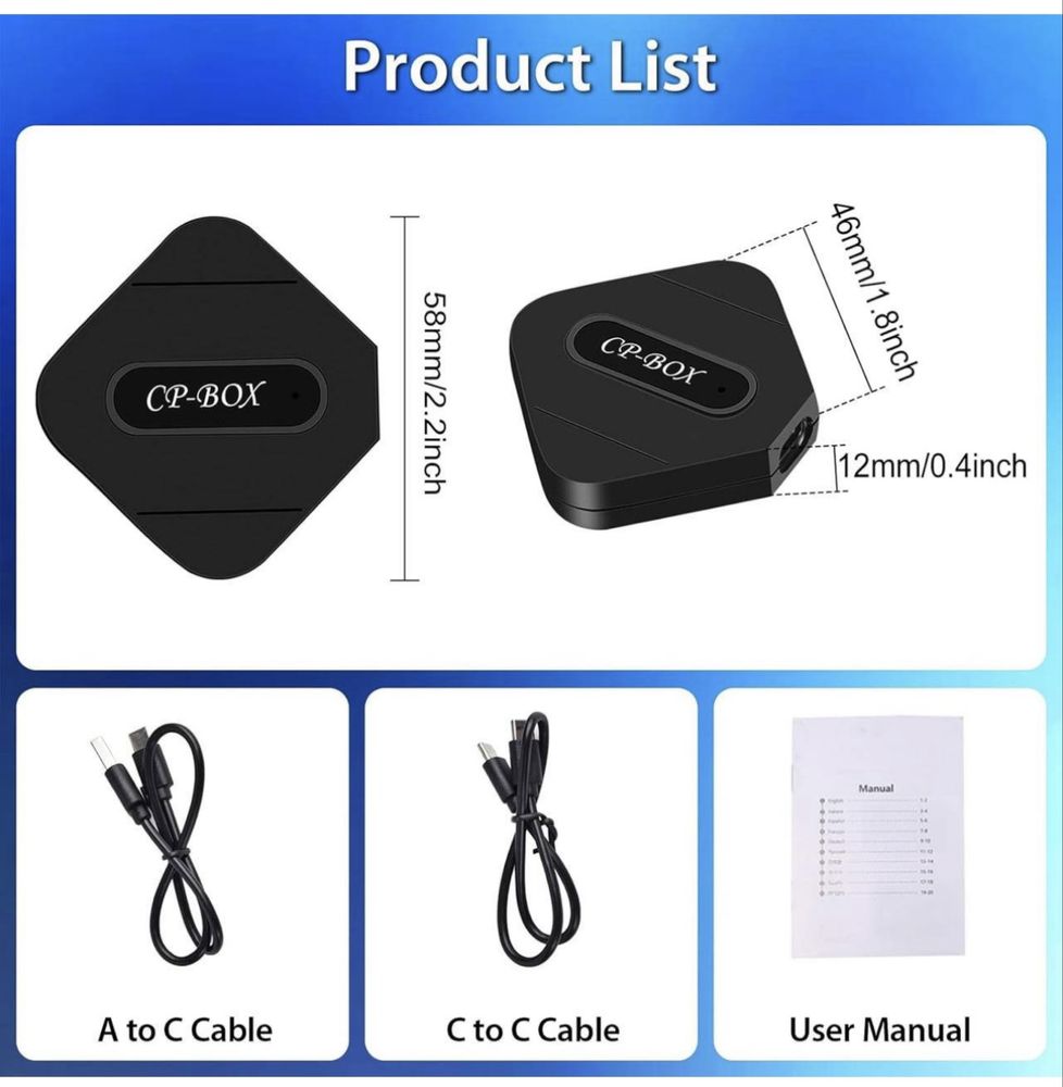 Бездротовий адаптер Carplay CP-BOX Z1