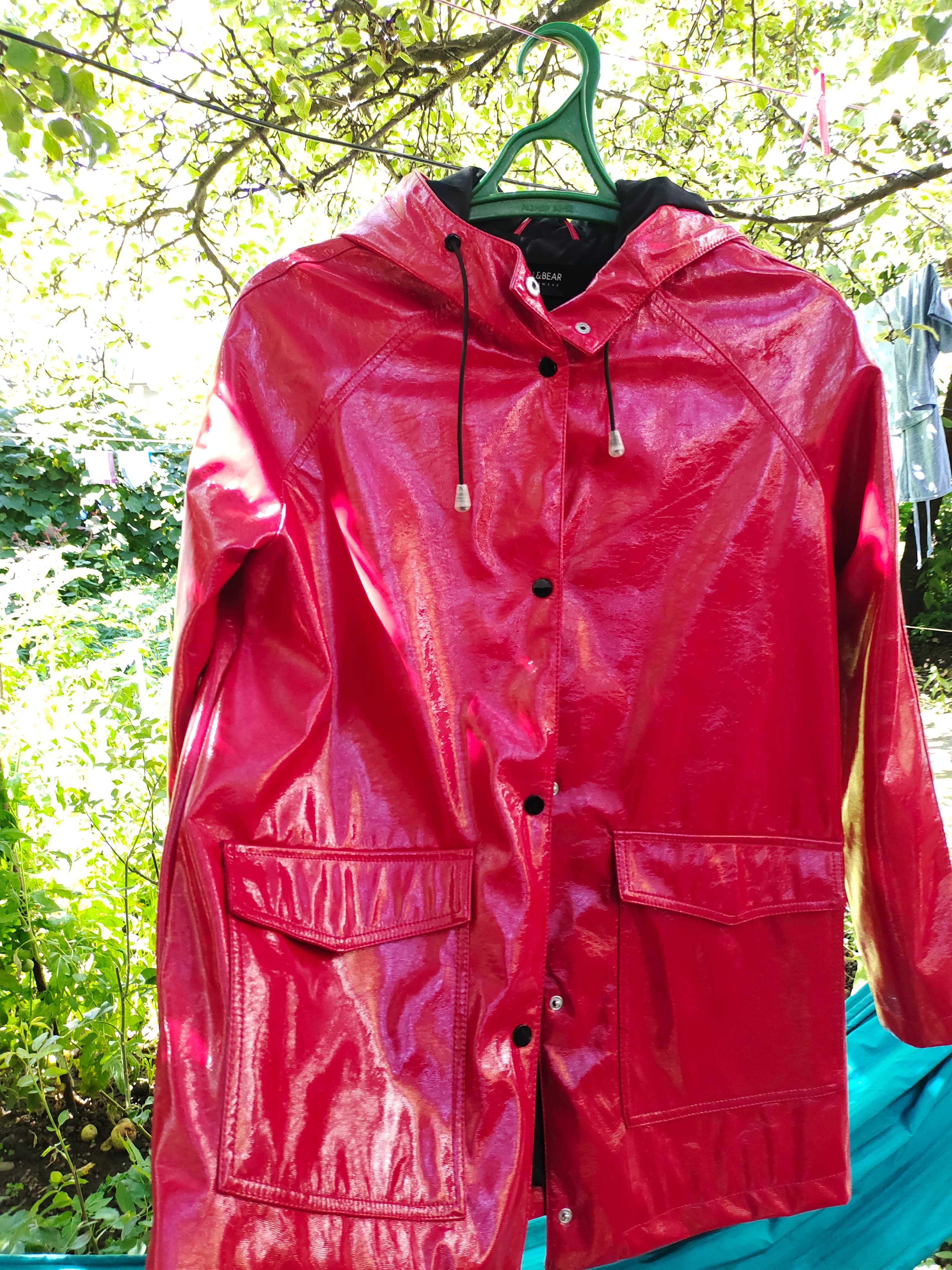 Плащ (тренч, пальто) червоний стильний новий Pull & Bear