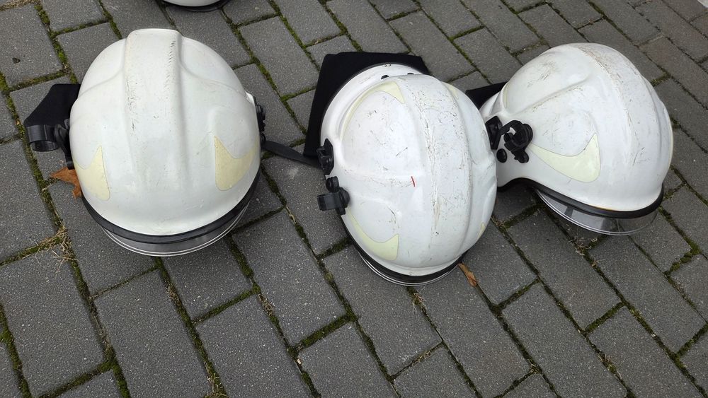 Hełm strażacki KZPT Calisia BHS biały OSP