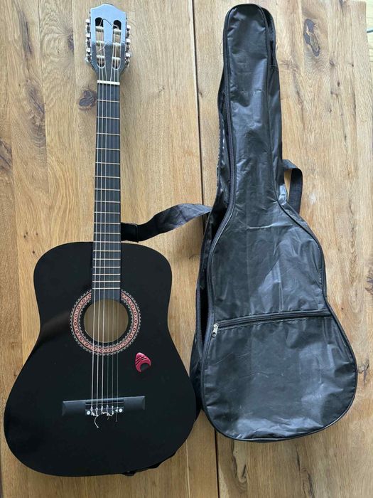 Gitara klasyczna akustyczna + pokrowiec i kostka