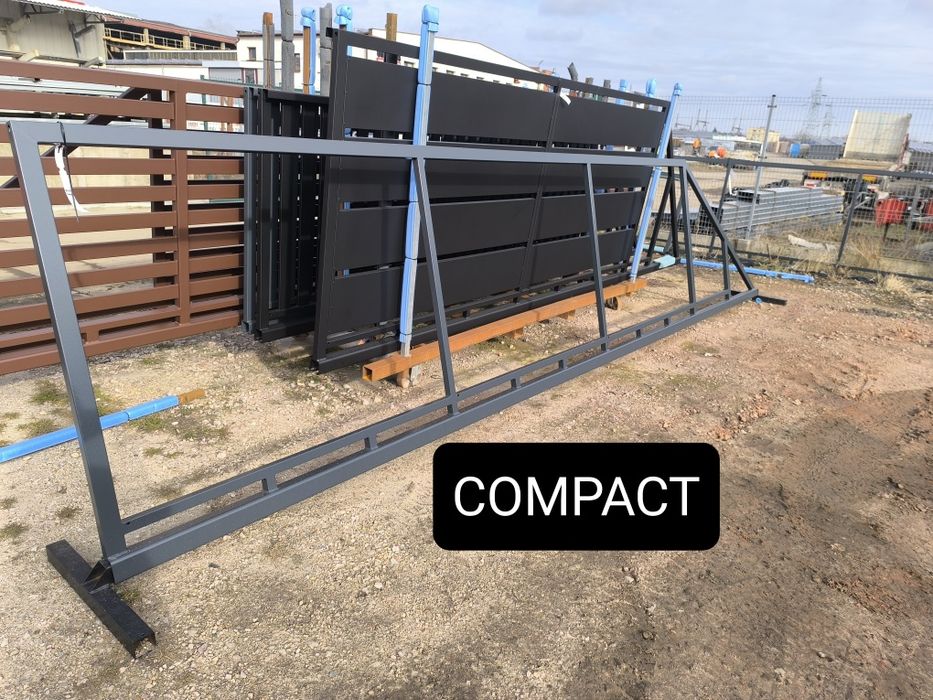 Brama przesuwna 4m FARMHOUSE, ocynk ogniowy+RAL, dostawa PL