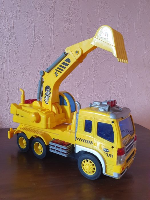 Экскаватор игрушка, свет, звук, машинки