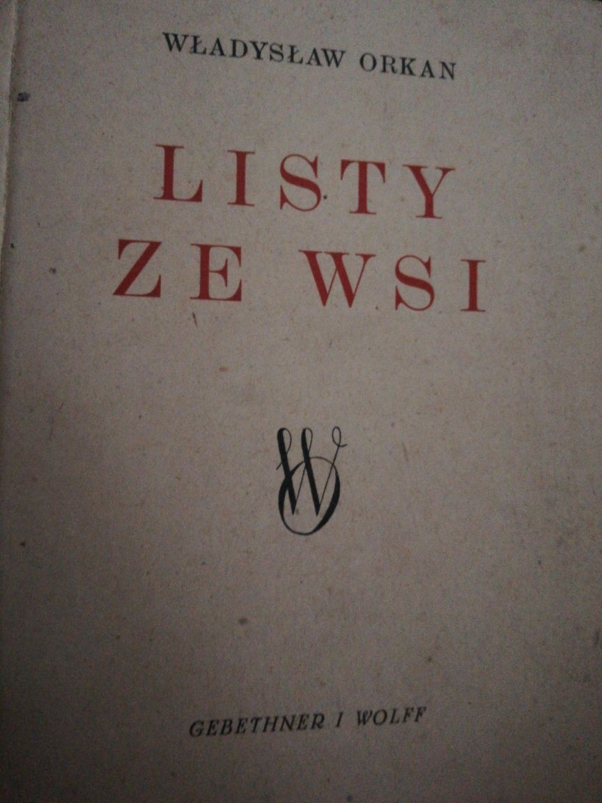 Listy że wsi ksiażka