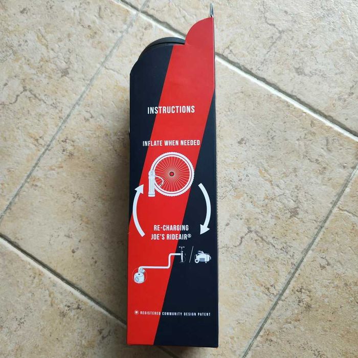 Joe's No Flats RideAir Tubless Booster 16Bar Preto - Novo